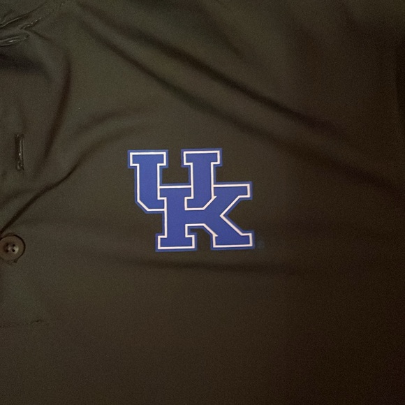 Men’s Size M Medium University of Kentucky DRI-FIT Short Sleeve Grey Polo Shirt - Picture 2 of 7